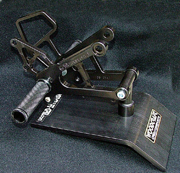 WOODCRAFT Kawasaki ZX6/636 (07-08) Rearset Kit  Black