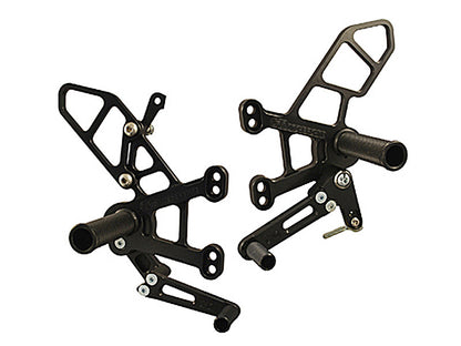 WOODCRAFT Kawasaki ZX-10R (11-15) Complete Rearset Kit (Standard Shift)
