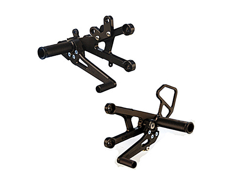 WOODCRAFT Yamaha R6 (06-16) Complete Rear Set Kit  GP Shift  BLACK