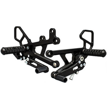 WOODCRAFT Yamaha R6 (2017+) Complete Rear Set Kit  GP Shift  BLACK - WILL ALSO FIT 2006-16 MODELS
