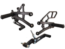 WOODCRAFT Triumph Street Triple 13-16 (NO Q/S) Complete Standard Shift Rearset Kit  with Shift and Brake Pedals  BLACK