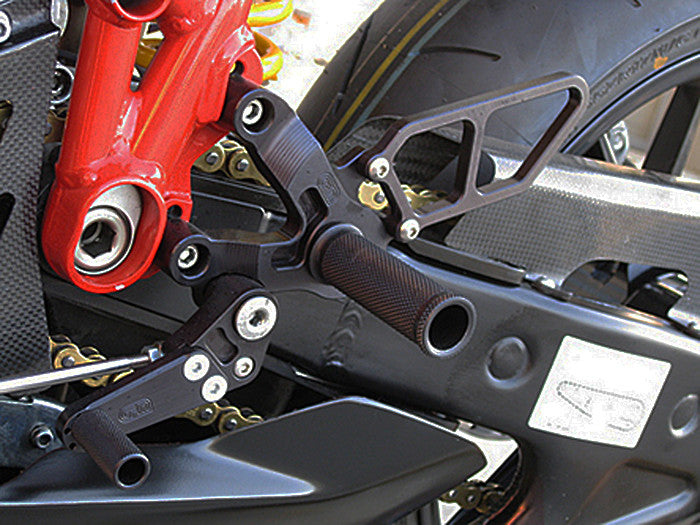 WOODCRAFT Ducati 749 / 999 Full rearset Kit - Black