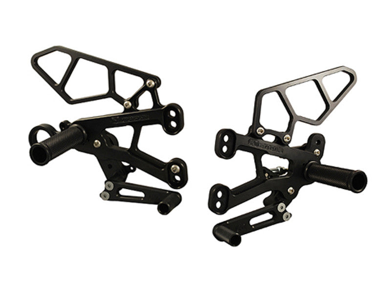 WOODCRAFT BMW S1000RR/HP4 (09-14) Rearset Kit - GP Shift Complete with Pedals