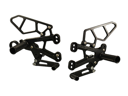 WOODCRAFT BMW S1000RR/HP4 (09-14) Rearset Kit - GP Shift Complete with Pedals