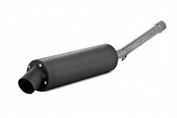 Single Slip On System W/ Utility Muffler Blk Hon