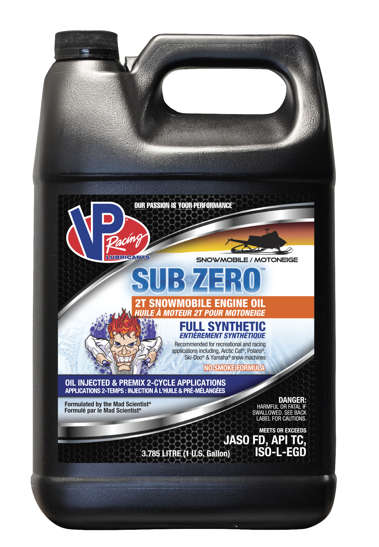 Sub Zero Snow Syn Oil 2t 1 G (6/Case  Sold Ea)