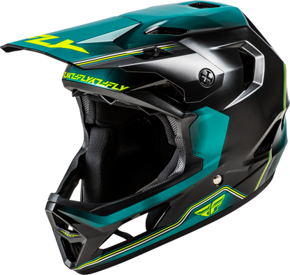Rayce Repeat Bicycle Helmet Black/Teal/Hi Vis Lg