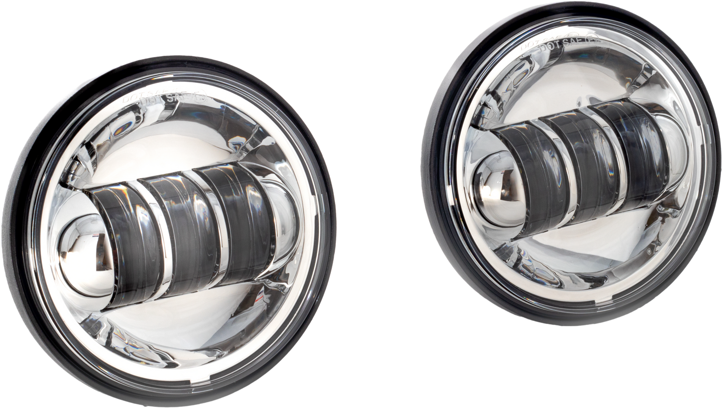 4.5" Passing Lamps Chrome Indian
