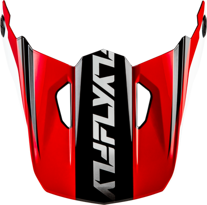 Kinetic Crest Helmet Visor Red/Black/White Xs/Sm