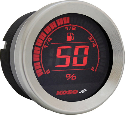 Hd 02 Series Gauge Kit Silver Bezel Oil Temp