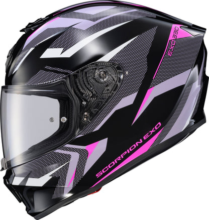 Exo R330 Full Face Helmet Saga Black/Pink/Purple Sm