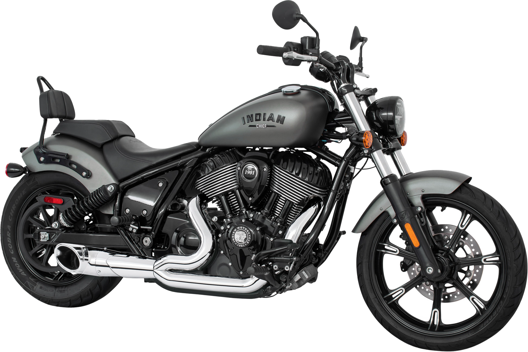 Turnout 2 1 4.5" Combat Endcap Indian Chief Ch/Ch