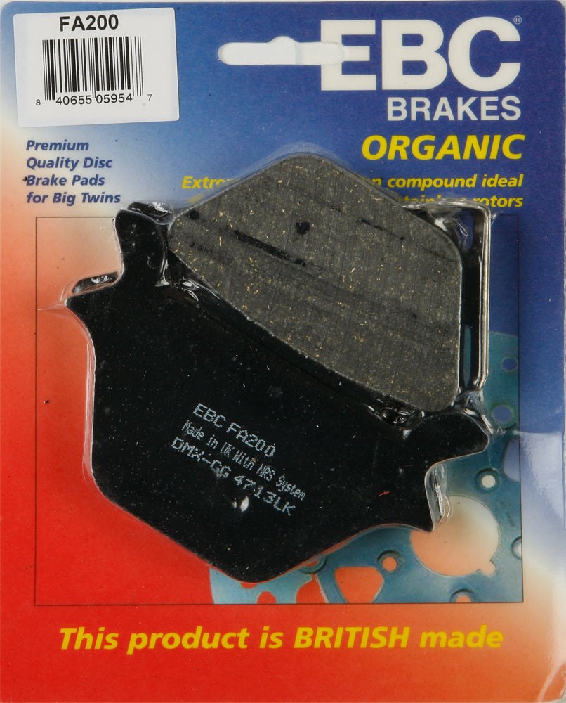 Brake Pads Fa200 Organic