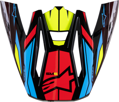 S M5 Visor Action 2 Blk/Ylw Fluo/Brt Rd Glossy