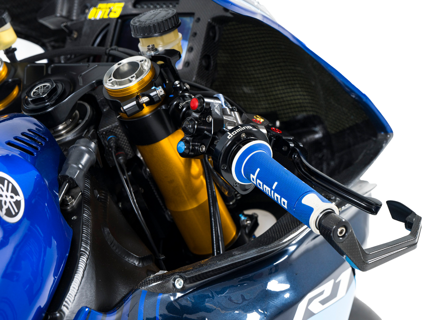 A450 Road Racing Grips Blue/White Pair
