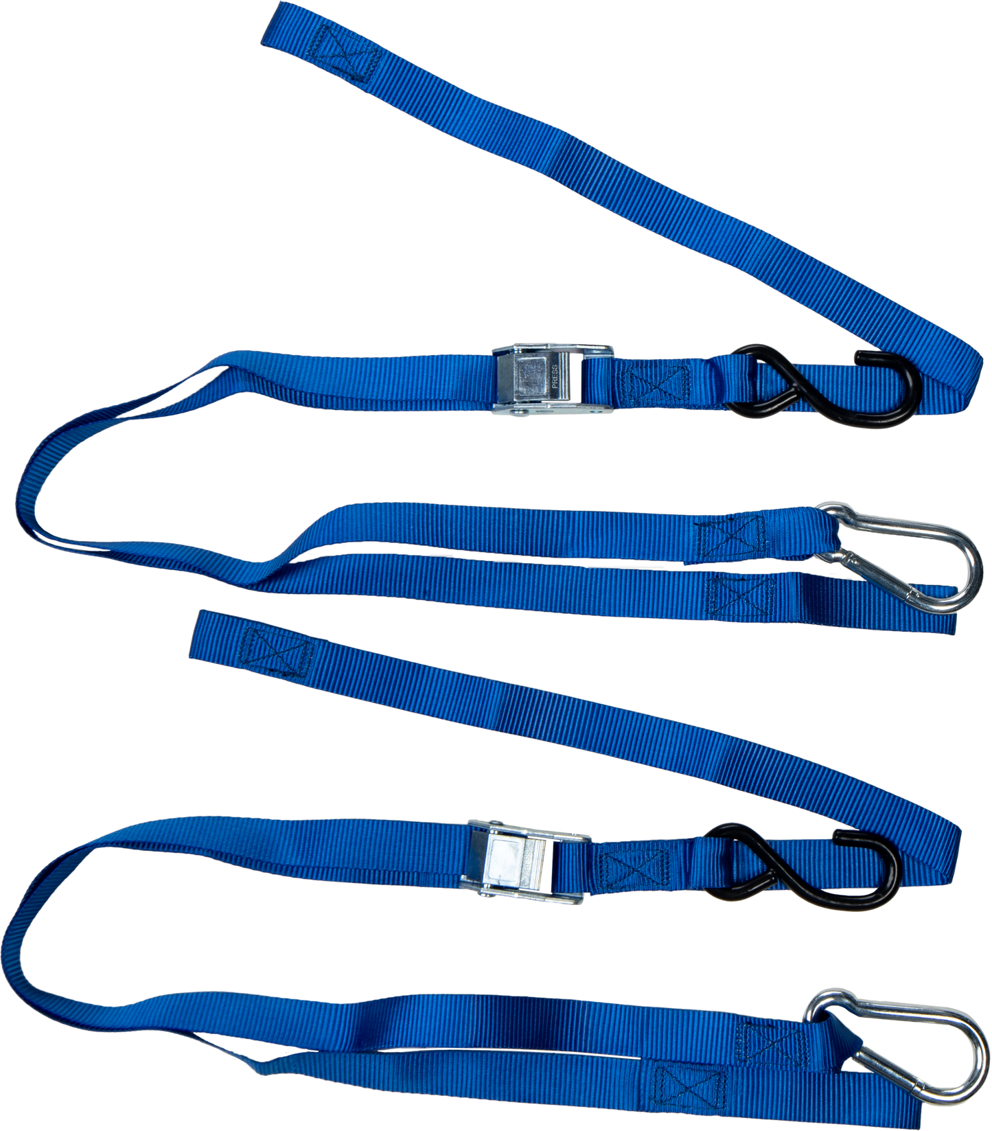 1" X 6' Tie Down Blue 2/Pk