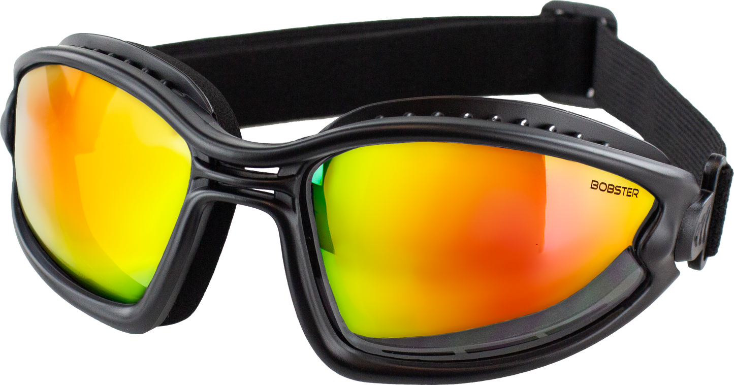 Ballast Sunglasses Blk/Crm Red W Red/Ylw Lens