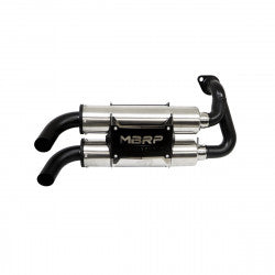 Dual Stacked Slip On System W/ Performance Muffler Blk Tip