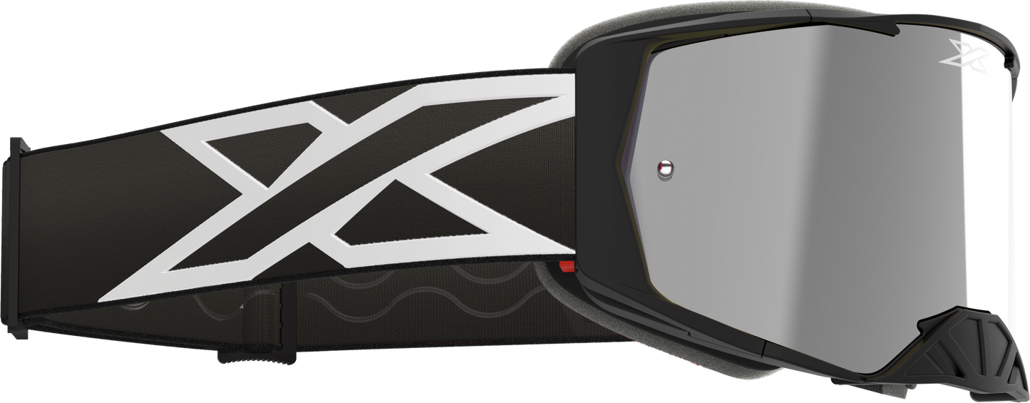Lucid Caliber Goggle Black Silver Mirror Lens