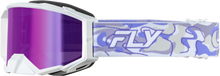Zone Pro Swirl Goggle Wht/Pur W/ Purple Mirror/Smoke Lens