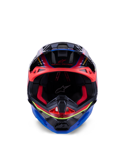 Supertech S M10 Era Helmet Blu/Rd/Ylw Fluo Glossy 2x