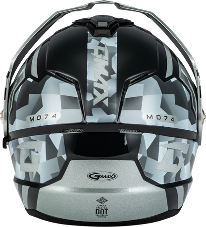 Md 74 Striker Modular Helmet W Slvr Shield Slvr/Blu Mtlc Xl