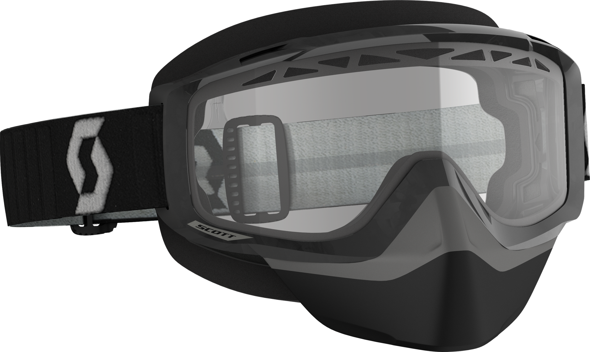 Split Otg Snow Cross Goggle Black/Grey W/Clear