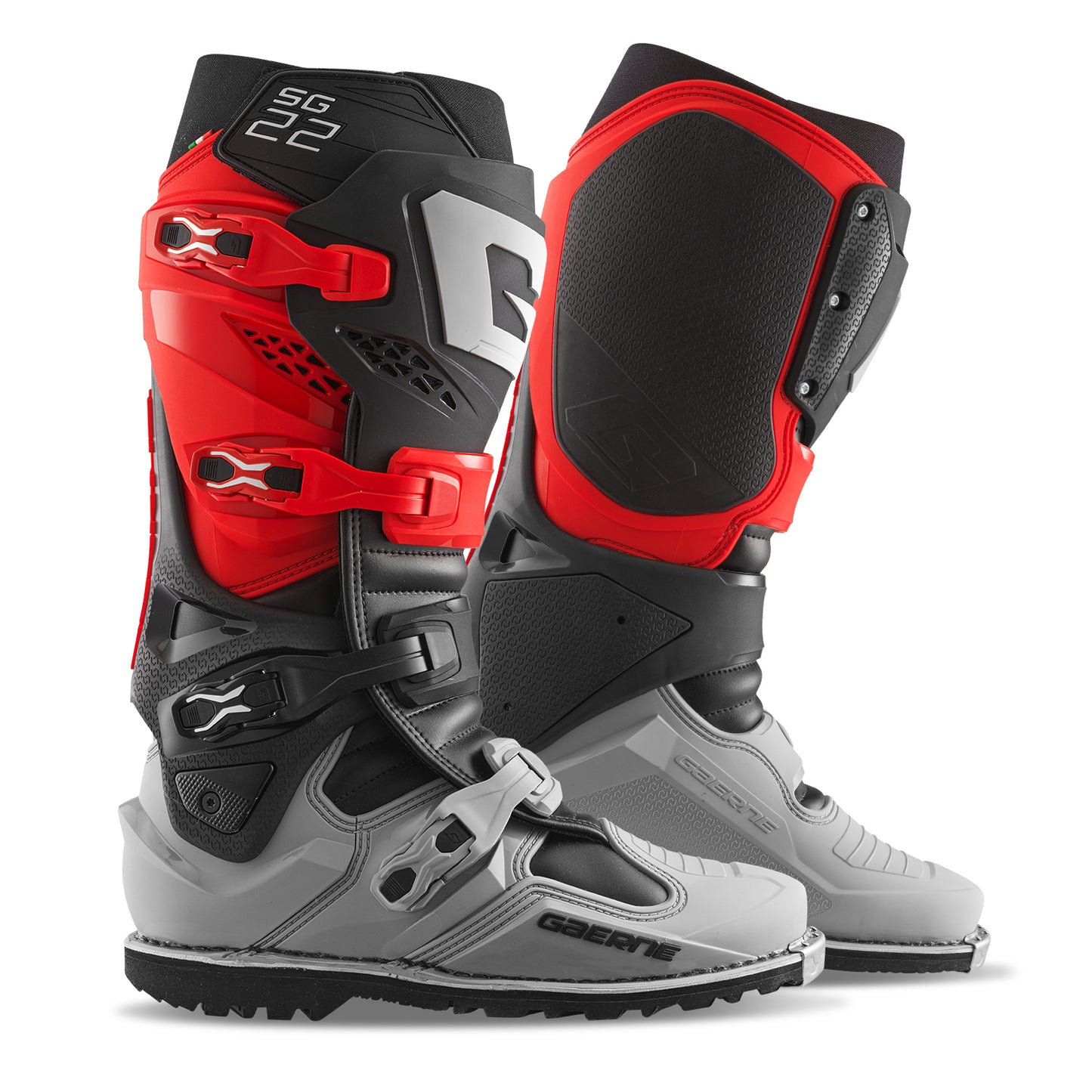 Sg22 Gore Tex Enduro Le Boots Red/Black/Grey Sz 9