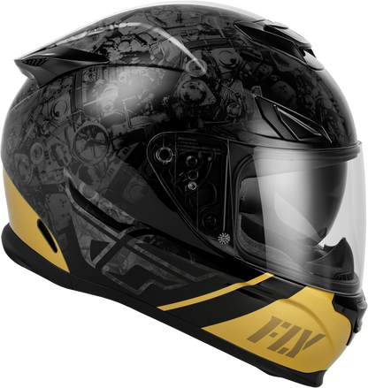 Sentinel Mech Helmet Black/Grey/Gold Md