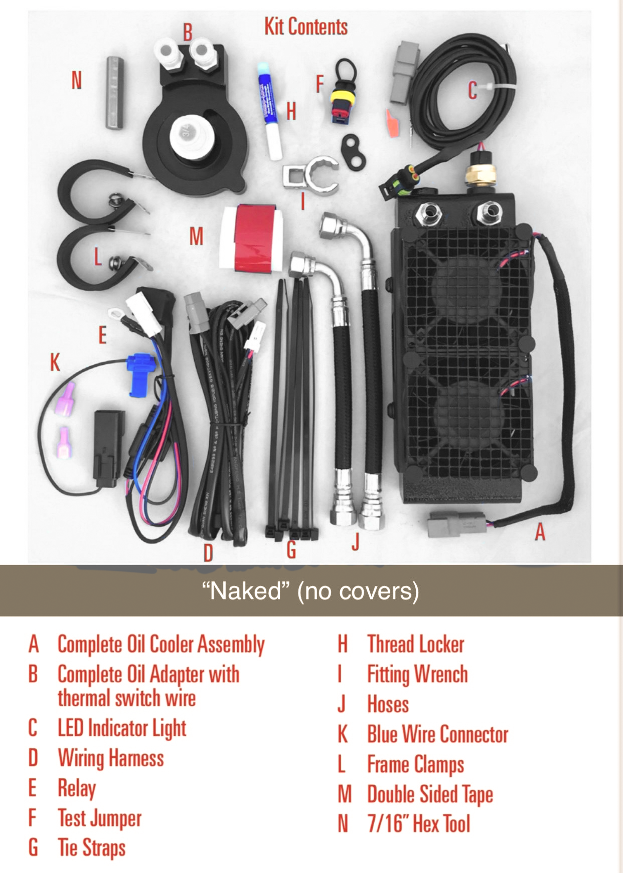 Naked Oil Cooler M8 `17 23