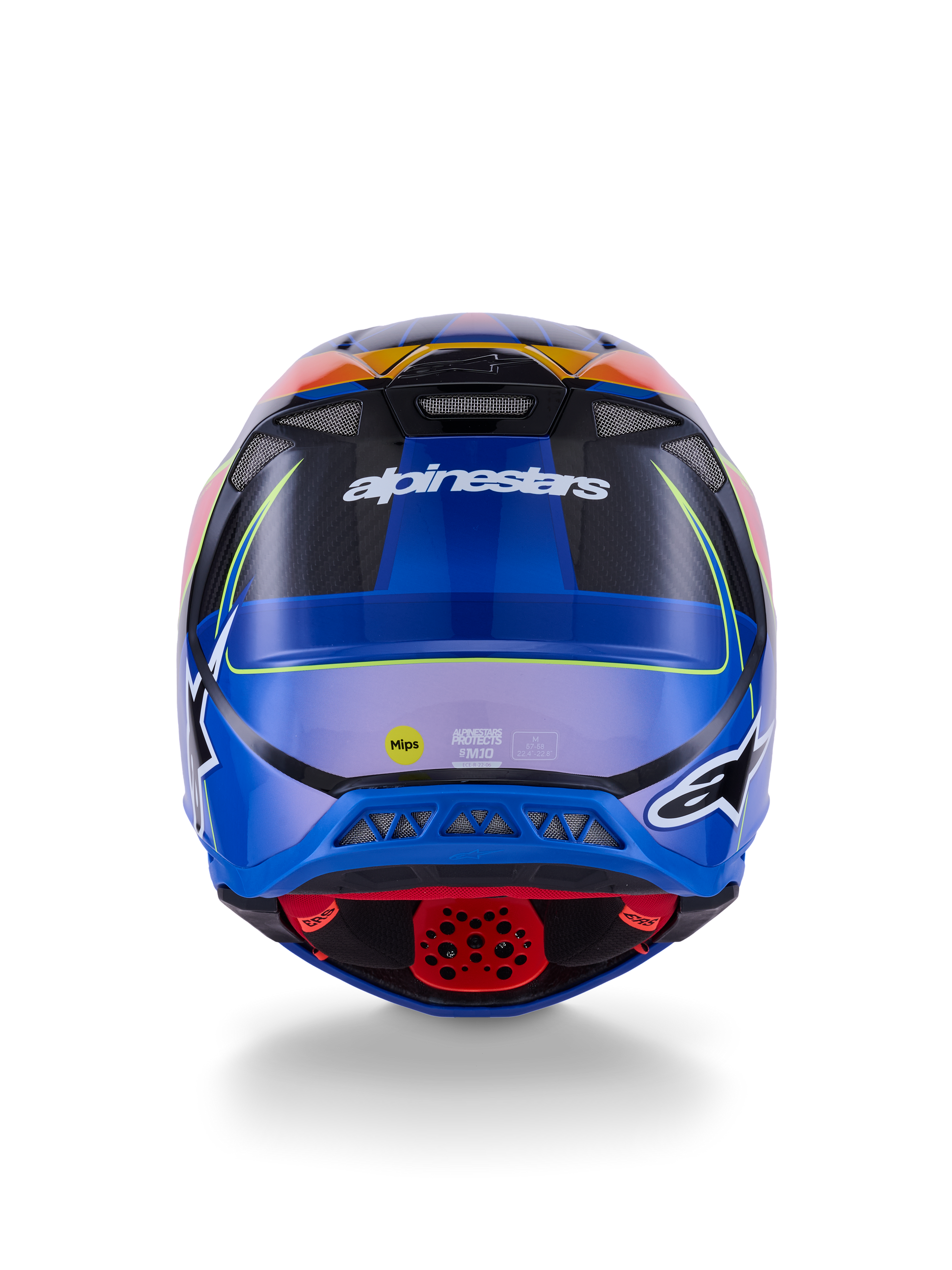 Supertech S M10 Era Helmet Blu/Rd/Ylw Fluo Glossy Xl
