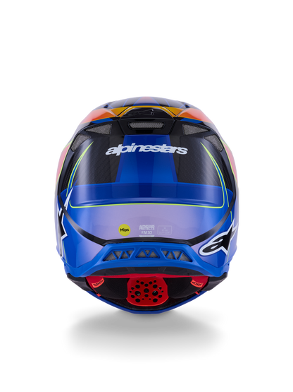 Supertech S M10 Era Helmet Blu/Rd/Ylw Fluo Glossy Lg