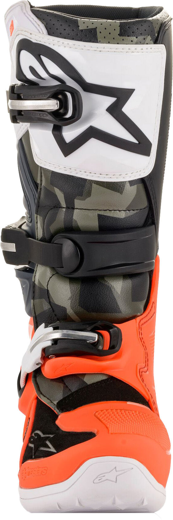 Tech 7s Magneto Boots Blk/Red Fluo/Wht/Gry Sz 07