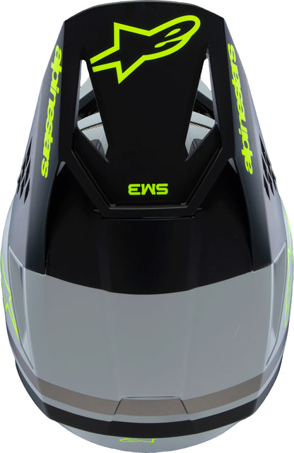 Sm3 Youth Radium Helmet Gry/Blk/Ylw Fluo Matte Ym