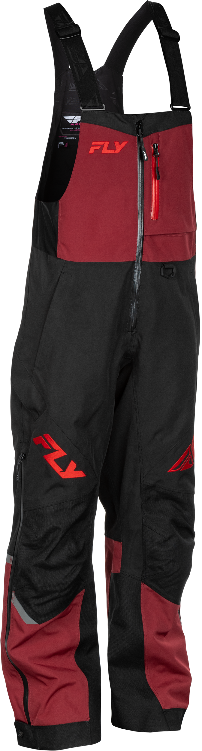 Women's Carbon Bibs Merlot/Red Sm