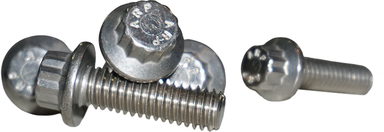 12 Point Rear Rotor Bolts Machined Finish  3/8 16x1