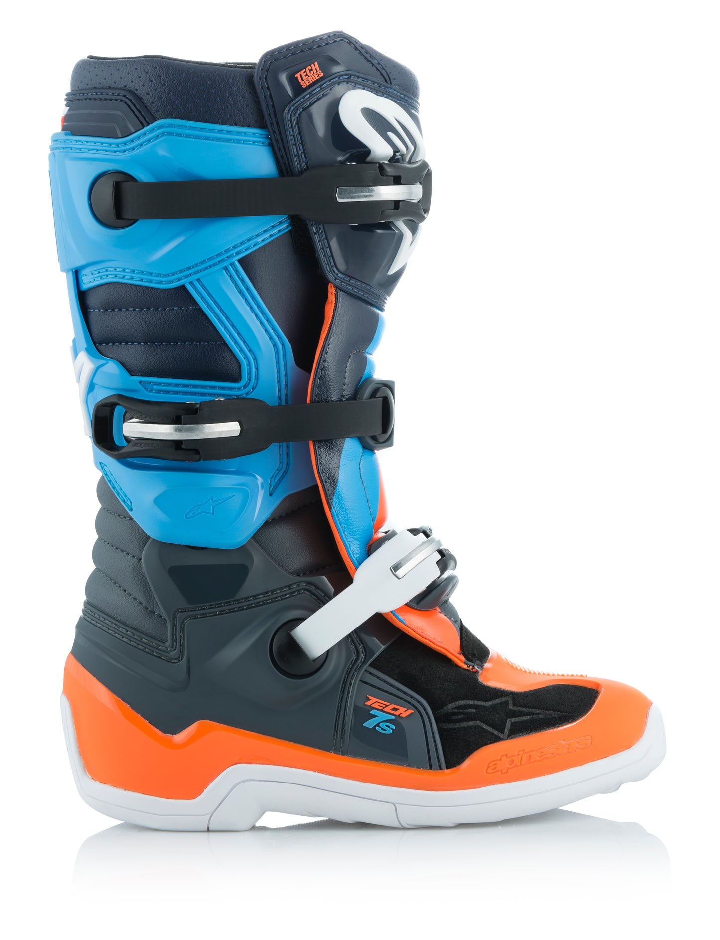 Tech 7s Magneto Le Boots Anthracite/Orange Sz 06