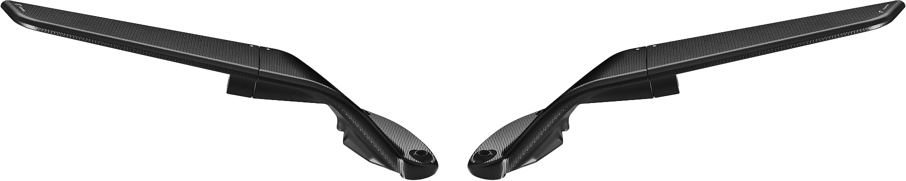 Stealth Sport Mirror Black Pair Kaw