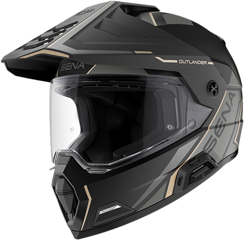 Outlander  Smart Ds Helmet Matte Black Xl