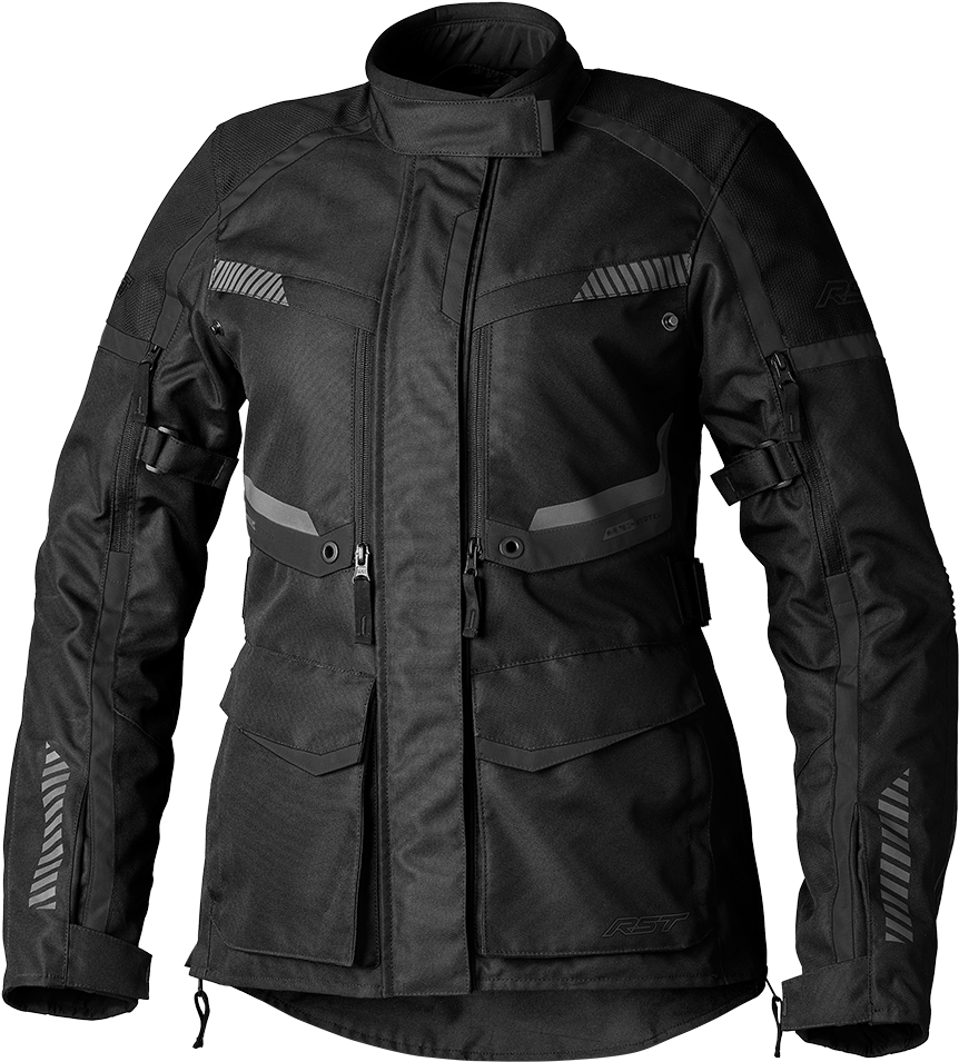 Ladies Maverick Evo Ce Jacket Black/Black Textile Xs