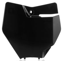 Front Number Plate Black