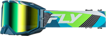 Zone Elite Retro Goggle Green W/ Iridescent Grn Mirror Lens