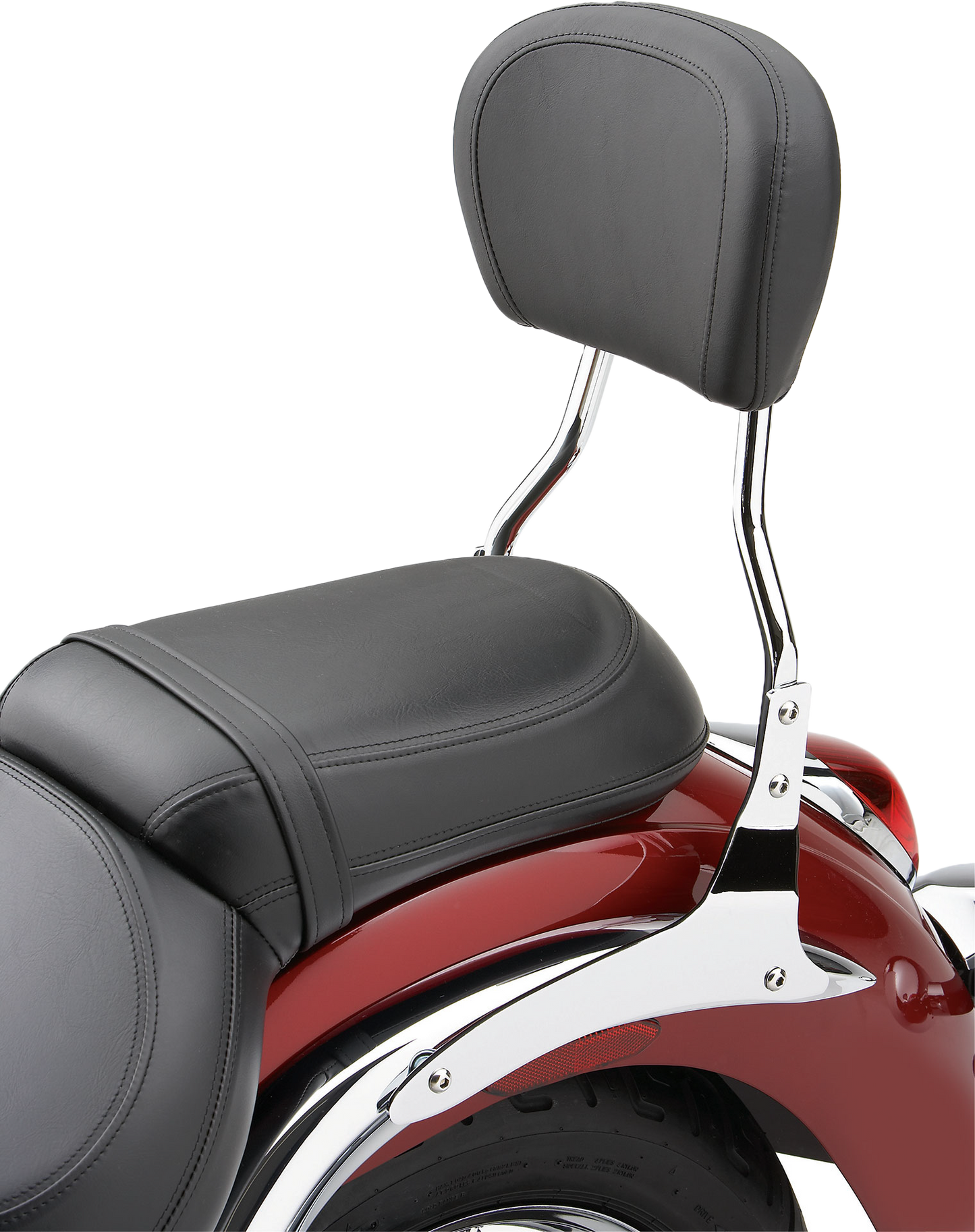 Short Round Sissy Bar W/Pad Chrome Volusia 800/C50/M50