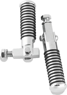 Bikers Choice 72-81 FX/XL 82-94 FXR 84-00 Softail Chrome Block Mount O-Ring Footpeg Kt 1/2-20 Thread