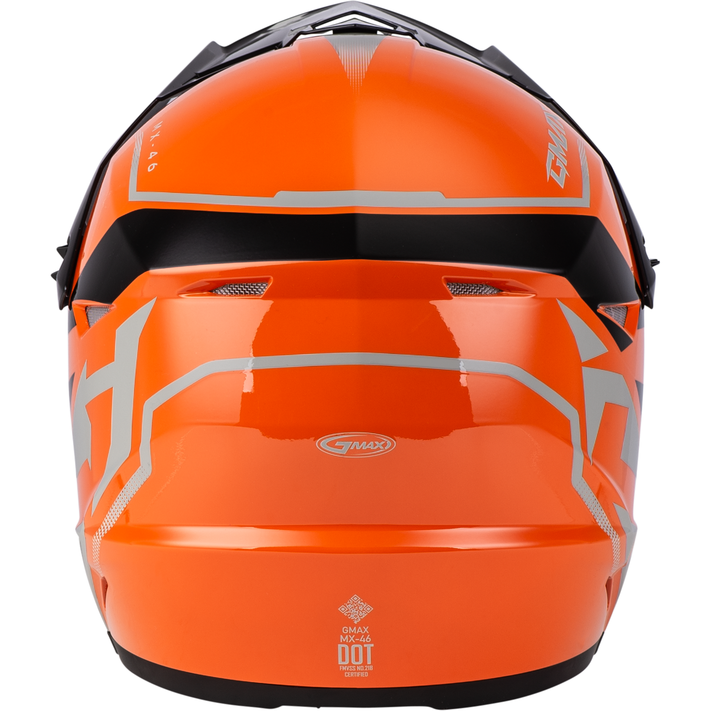 Mx 46 Compound Helmet Orange/Black/Grey Ym
