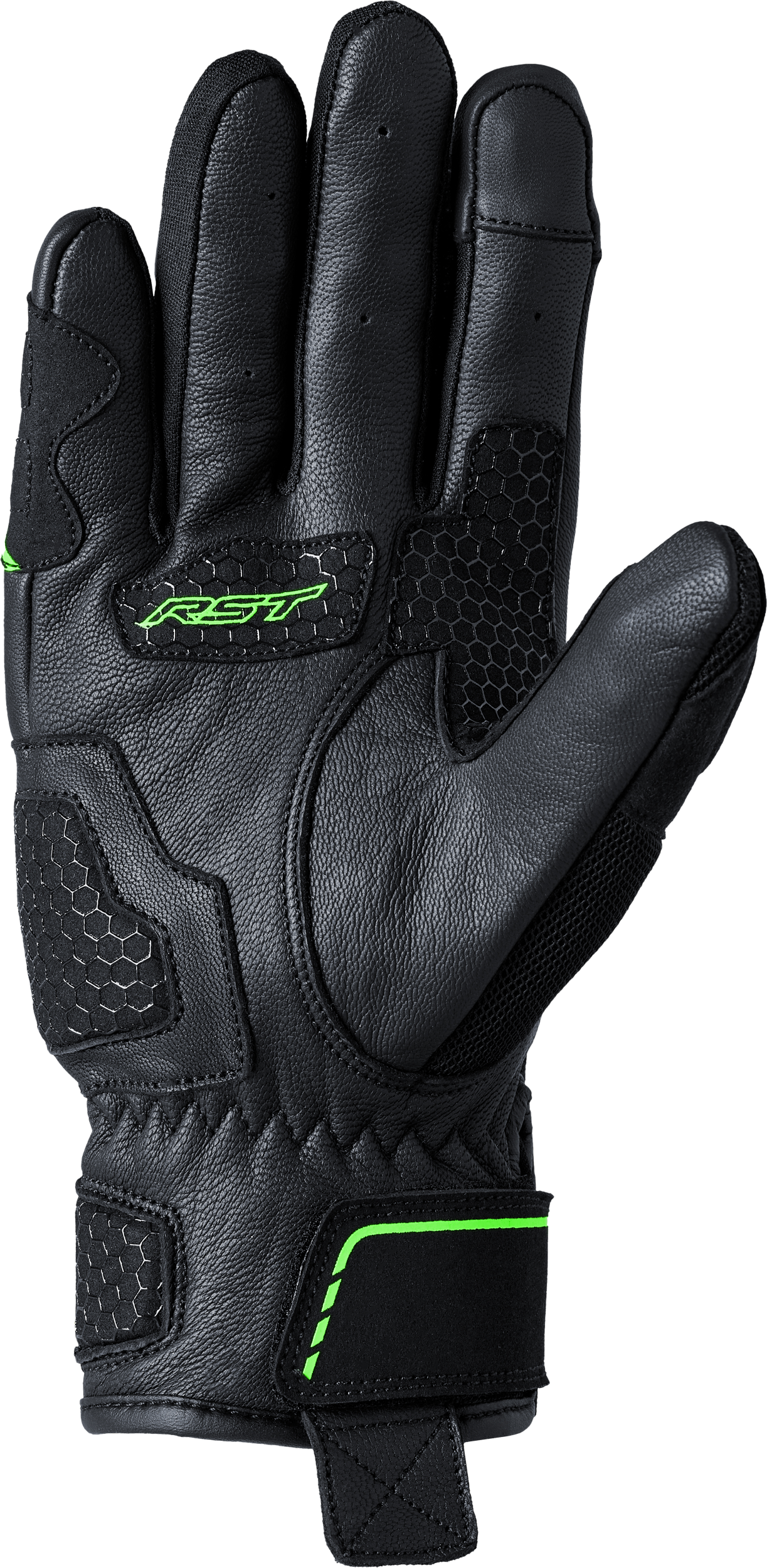 S1 Mesh Ce Glove Black/Neon Green  Lg