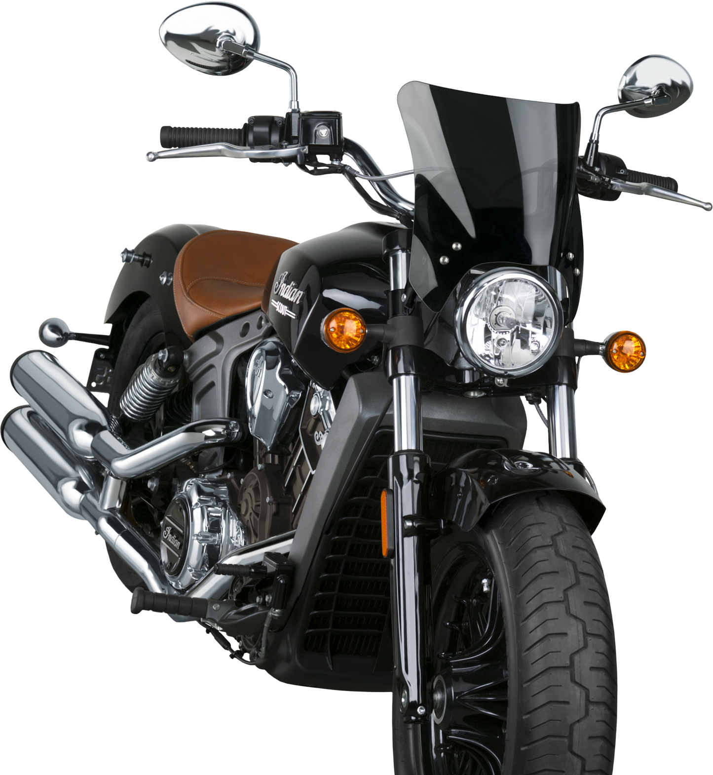 Mohawk Windshield Dark Tint Black Hardware