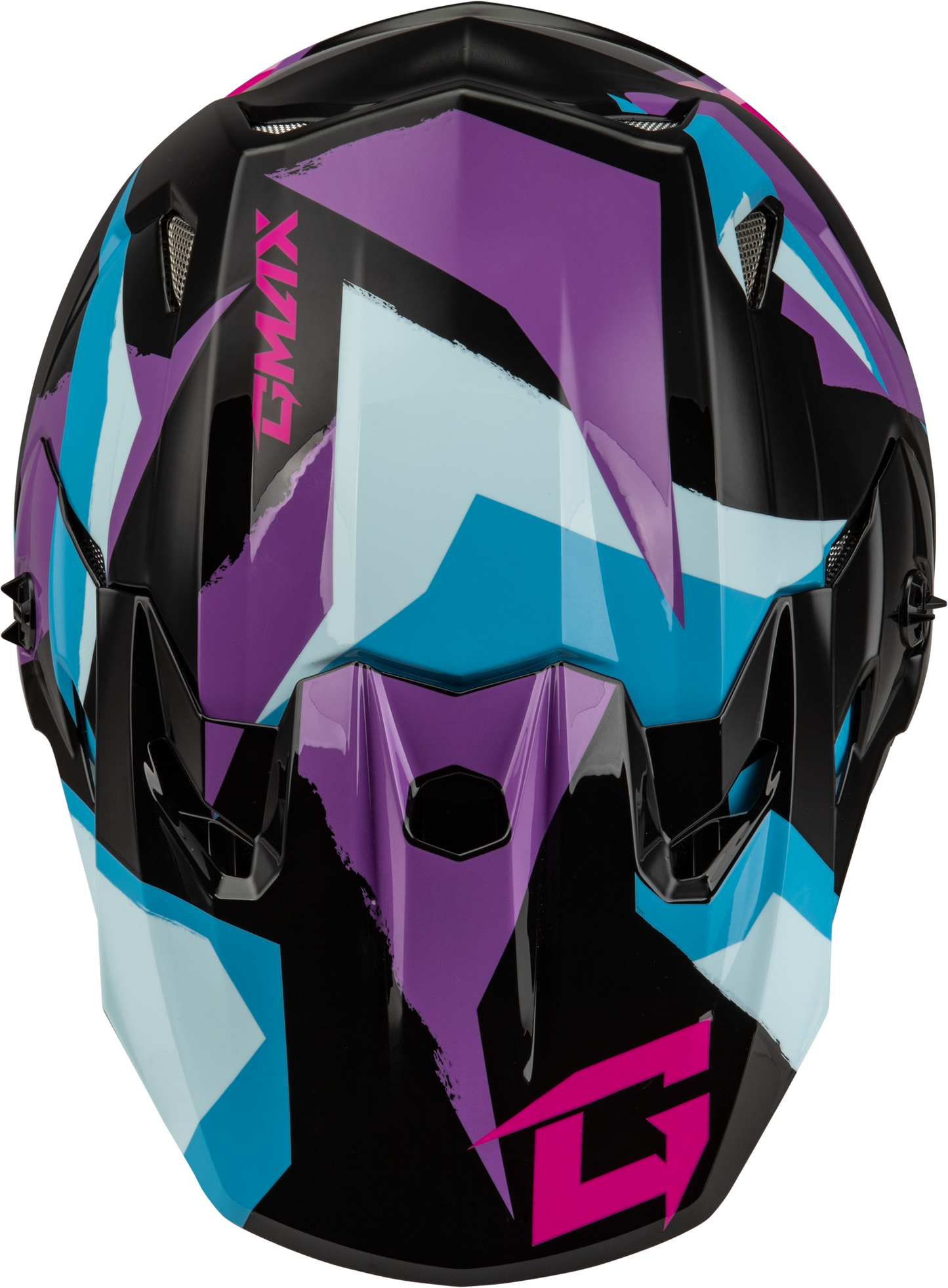 Mx 96 Splinter Helmet Black/Purple/Blue Xs