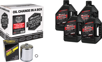 V Twin Syn Oil Change Kit Tc Chrome Filer