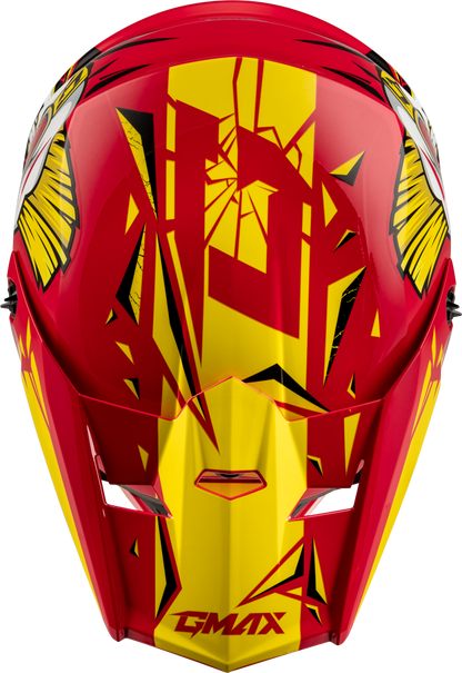 Youth Mx 46y Unstable Helmet Red/Yellow Ys
